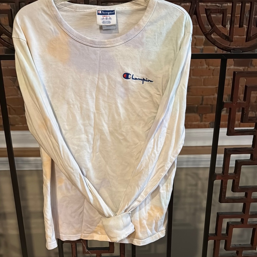 Champion White Long Sleeve Shirt
